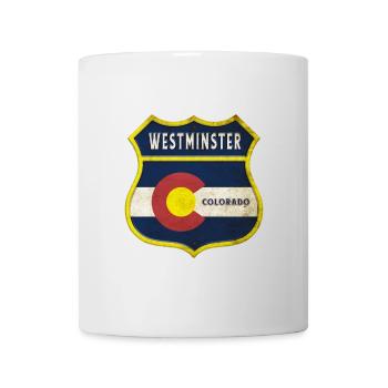Westminster Colorado Wappen Design - Tasse - Weiß - Vorne