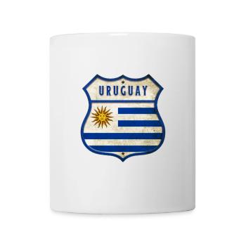Uruguay Flaggen Wappen Design - Tasse - Weiß - Vorne