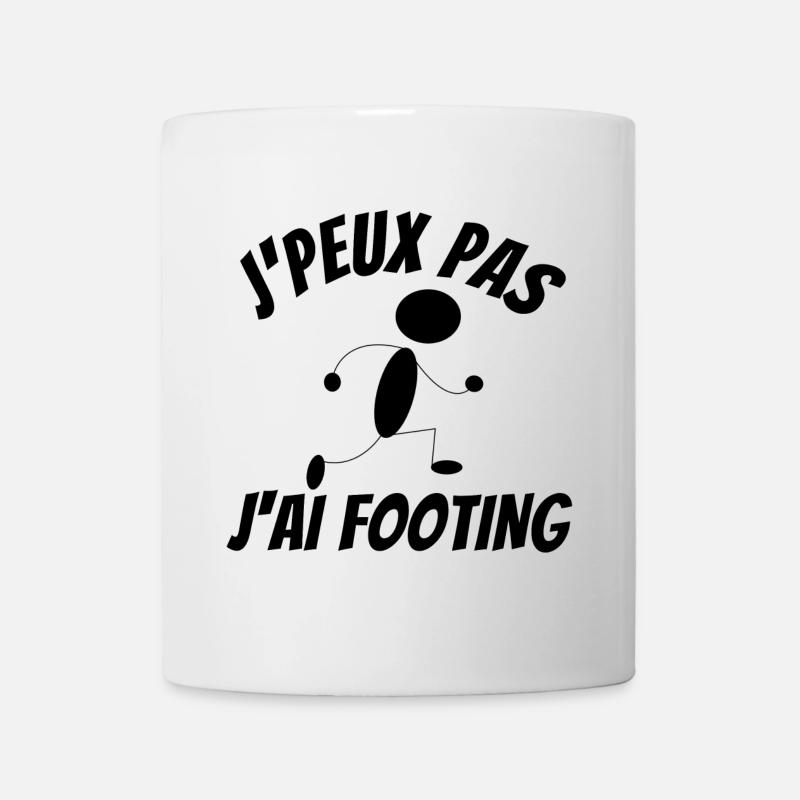 footing, running, course à pied, jogging - Mug blanc - blanc