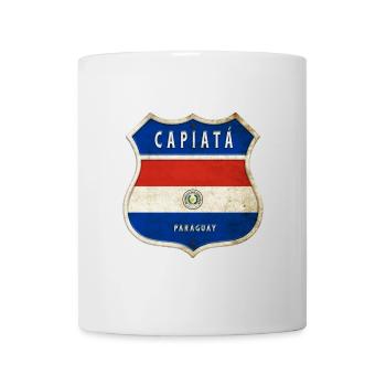 Capiatá Paraguay coat of arms flag design - Mug - white - Front