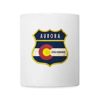 Aurora Colorado coat of arms design - Mug - white - Front