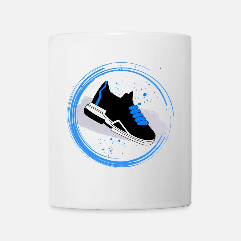 Sneaker Splash im Kreis - Tasse - Weiß