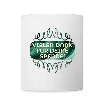 VIELEN DANK FÜR DEINE SPENDE - Tasse - Weiß - Vorne