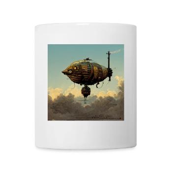 Steampunk Airship - Mug - white - Front