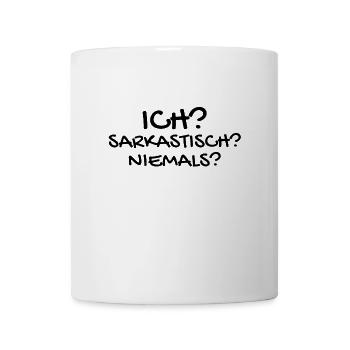 Sarkastisch Sarkasmus - Tasse - Weiß - Vorne