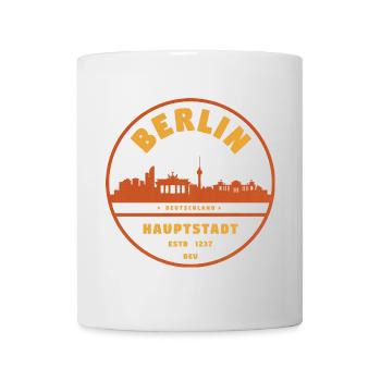 Berlin Cityscape Badge - Mug - white - Front