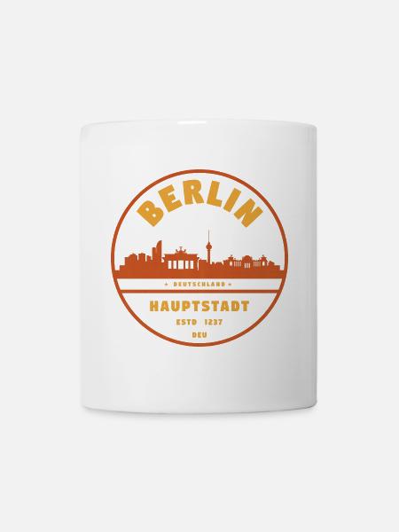 Berlin Cityscape Badge - Mug - white