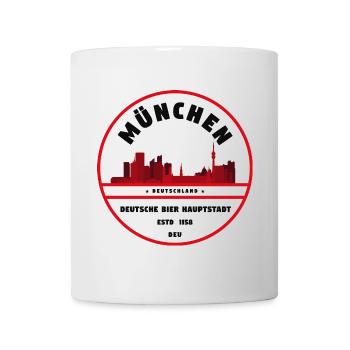 Munich Beer Capital Emblem - Mug - white - Front