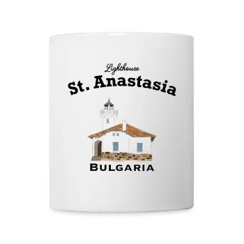 Bulgaria Lighthouse Monastery Island Sveta Anastasia - Mug - white - Front
