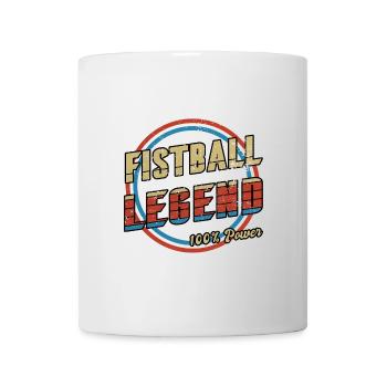 Légende du Fistball - Mug blanc - blanc - Devant