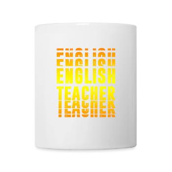 Englisch Lehrer Design - Tasse - Weiß - Vorne