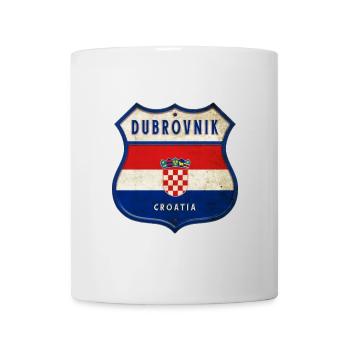 Dubrovnik Croatie Drapeaux Design d'armoiries - Mug blanc - blanc - Devant