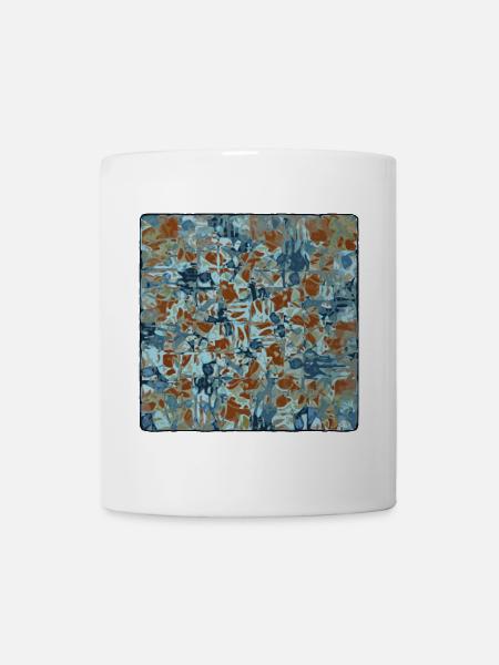 Motif de camouflage abstrait - Mug blanc - blanc