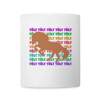 Islandpferde Tölt Spruch Pferde Pferdeliebe - Tasse - Weiß - Vorne