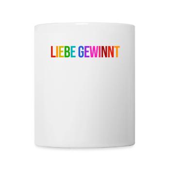 Lgbt Lesbisch Statement Regenbogen Homosexuell - Tasse - Weiß - Vorne