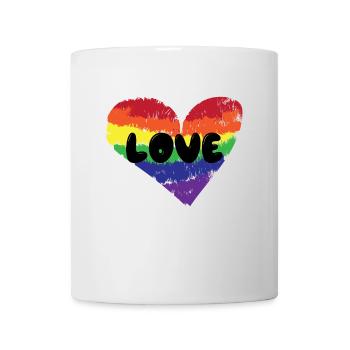 Heart Love Lgbt Relationship Saying Homosexual - Mug - white - Front
