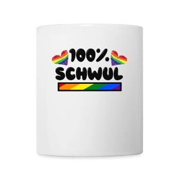 Herz Lgbt Schwul Statement Rechte Homosexueller - Tasse - Weiß - Vorne