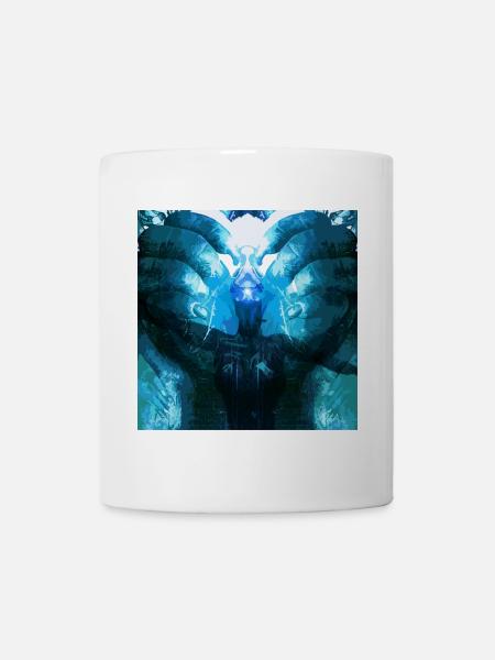 Spiegelndes Tiefblaues Wesen - Tasse - Weiß