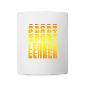 Sportlehrer Design - Tasse - Weiß - Vorne