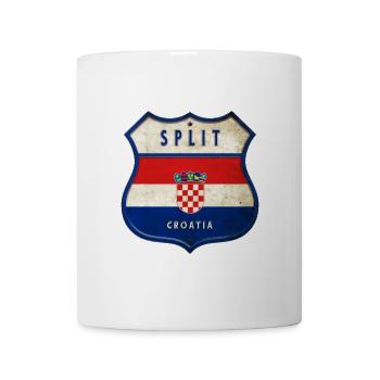Split Croatie Drapeaux Design d'armoiries - Mug blanc - blanc - Devant
