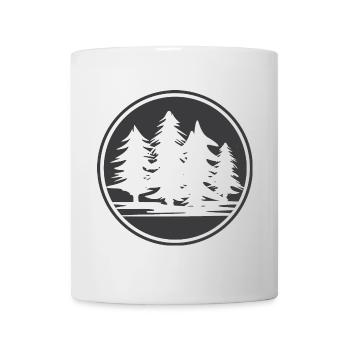 Fir Tree Forest Logo icon Graphic Symbol Nature - Mug - white - Front