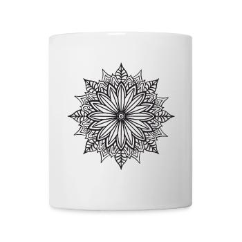 Mandala - Tasse - Weiß - Vorne