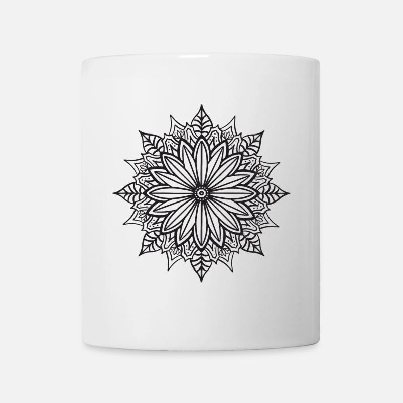 Mandala - Tasse - Weiß