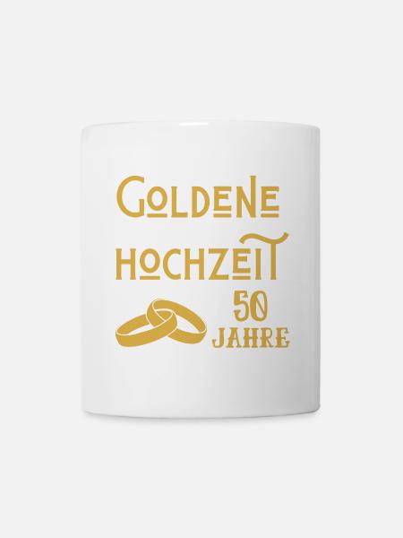 Goldene Hochzeit 50 Jahre verheiratet Jubiläum - Tasse - Weiß