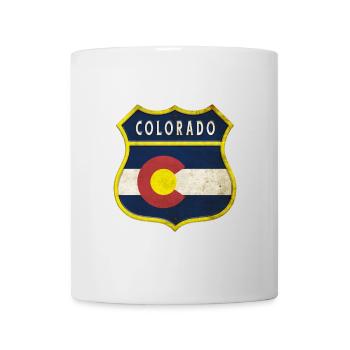 Design des armoiries du Colorado - Mug blanc - blanc - Devant