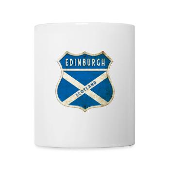 Drapeaux d'Édimbourg Écosse - Mug blanc - blanc - Devant