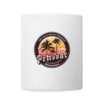 Petrovac Montenegro Strand Design - Tasse - Weiß - Vorne