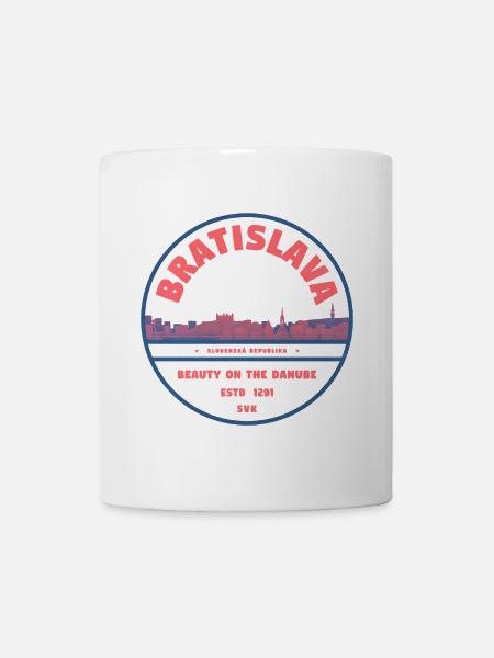 Bratislava Skyline Danube - Tasse - Weiß