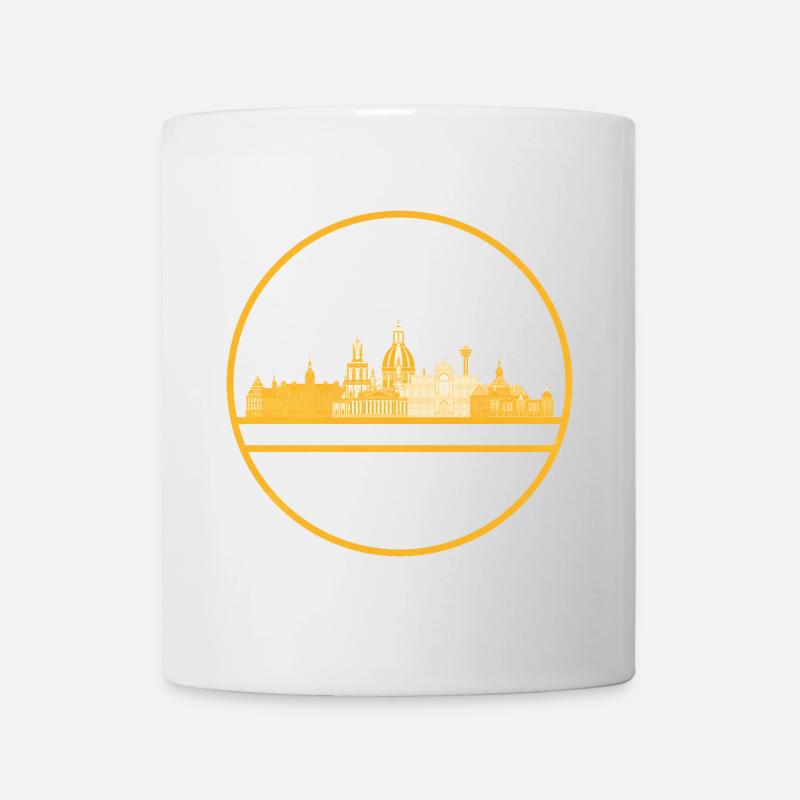 Dresden Skyline Gold Edition - Tasse - Weiß