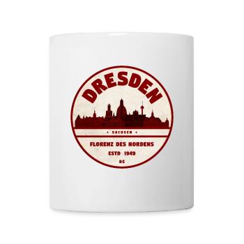 Dresden Rundstempel Florenz Nordens - Tasse - Weiß - Vorne