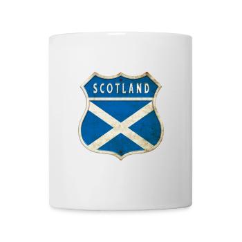 Schottland Wappen Flaggen Design - Tasse - Weiß - Vorne