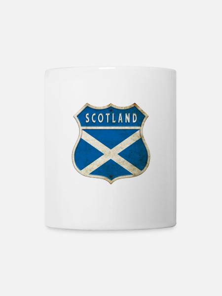 Motif du drapeau des armoiries de l'Écosse - Mug blanc - blanc