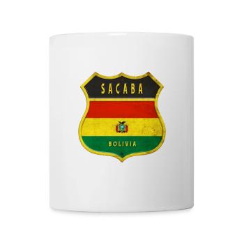 Sacaba Bolivien Wappen Design - Tasse - Weiß - Vorne