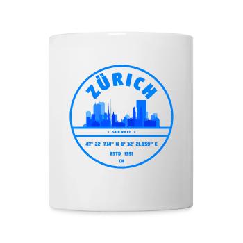 Zurich Skyline Blue Seal - Mug - white - Front