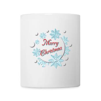 Merry Christmas - Feliz Navidad - Snow - Mug - white - Front