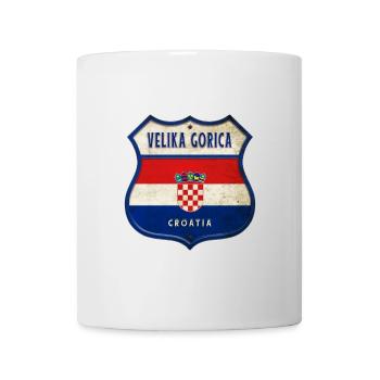 Velika Gorica Croatia flag coat of arms design - Mug - white - Front