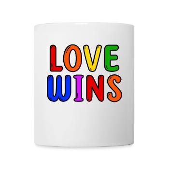 Lgbt Love Statement Rainbow Gay Lesbian - Mug - white - Front