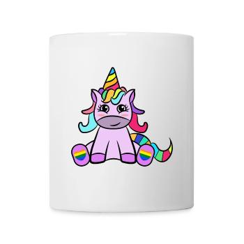 Einhorn Herz Regenbogen Menschenrechte Lgbt - Tasse - Weiß - Vorne