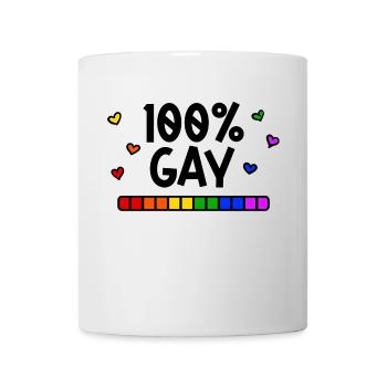 Right-wing gay statement Lgbt bisexual - Mug - white - Front