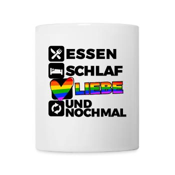 Liebe Herz Lgbt Statement Rechte Homosexueller - Tasse - Weiß - Vorne