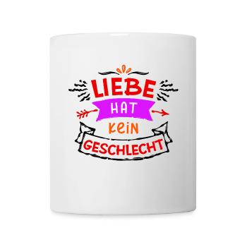 Lgbt Gleichgeschlechtliche Partnerschaft Statement - Tasse - Weiß - Vorne