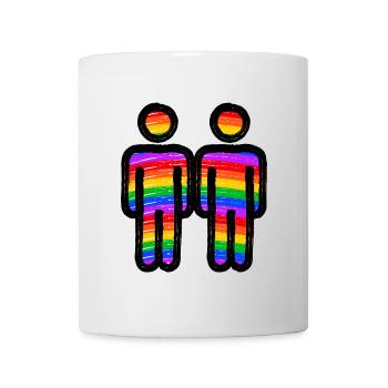 Lgbt Gleichgeschlechtliche Partnerschaft Bisexuell - Tasse - Weiß - Vorne