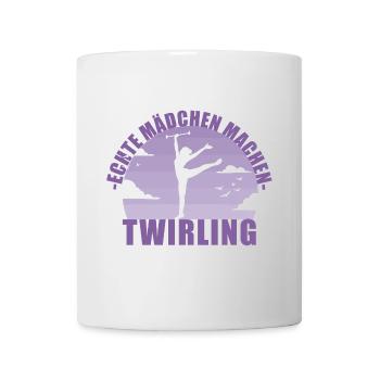Echte Mädchen machen Twirling - Tasse - Weiß - Vorne