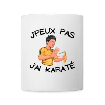 karaté, fan de karaté, karaté sport - Mug blanc - blanc - Devant