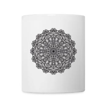 Mandala - Tasse - Weiß - Vorne