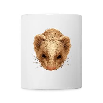 süße tierbaby motive, Marder baby - Tasse - Weiß - Vorne